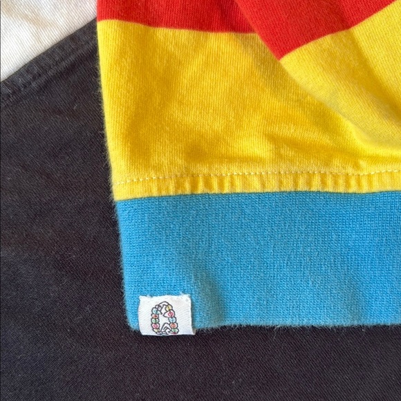 Zumiez SALEM7. LG. Long sleeve multi colored polo shirt. Unisex. - Picture 4 of 4